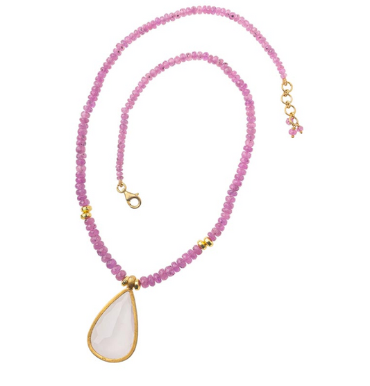 Vasant Pink Sapphire Necklace