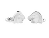 Lalique Cufflinks - Horse Clear