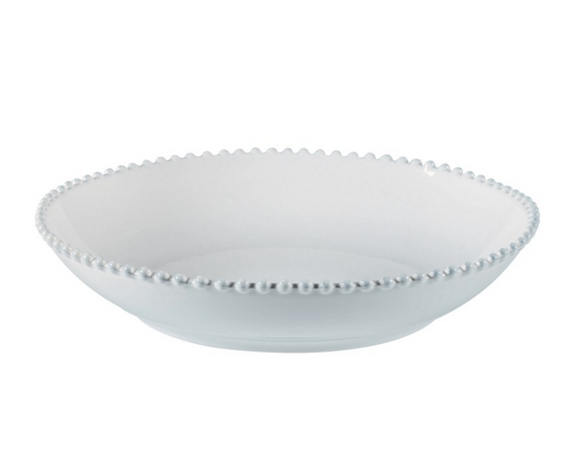 Costa Nova White Pearl Soup Pasta Plate