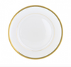 Christofle Malmaison Dinnerware:  Dinner Plate, Porcelain Gold-Finish