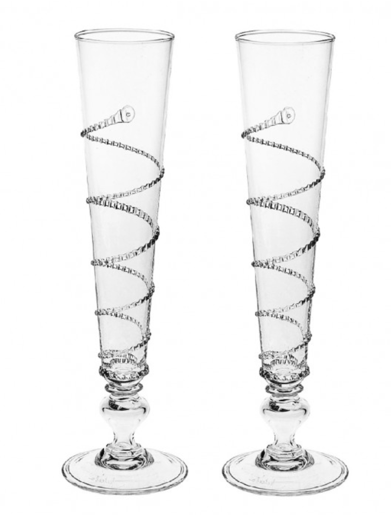 Juliska Amalia Champagne Flutes - Set of 2