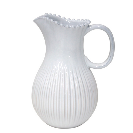 Costa Nova White Pearl Pitcher