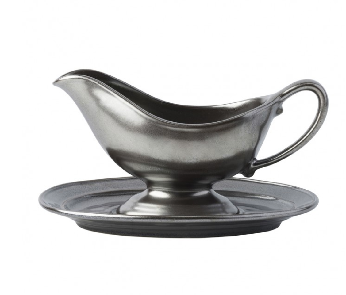 Juliska Pewter Sauce Boat