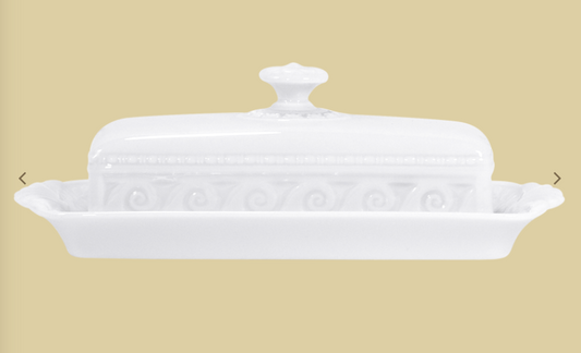Bernardaud Louvre Covered Butter Dish
