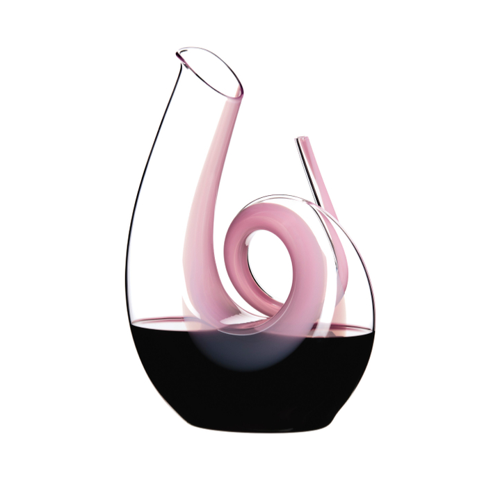 Riedel Curly Pink Decanter
