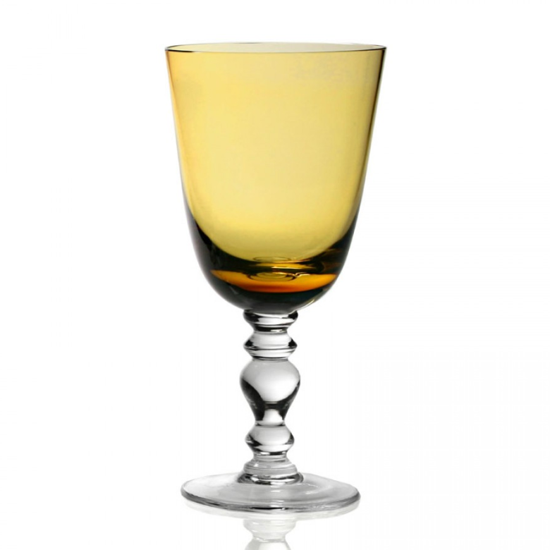 William Yeoward Fanny Amber Goblet 12 oz.