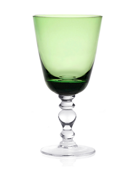 William Yeoward Fanny Apple Green Goblet 13 oz.