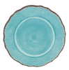 Le Cadeaux Antiqua Turquoise Melamine Dinner Plate
