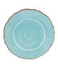 Le Cadeaux Antiqua Turquoise Melamine Salad Plate