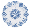 Le Cadeaux Melamine Moroccan Blue Dinner Plate