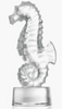 Lalique Sculpture - Seahorse Clear