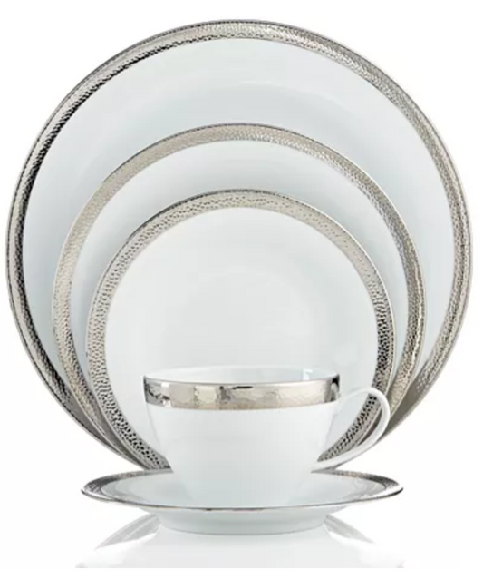 Michael Aram Silversmith 5 Piece Place Setting Porcelain