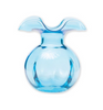 Vietri Hibiscus Glass Bud Vase - Aqua