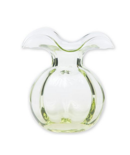 Vietri Hibiscus Glass Bud Vase - Green