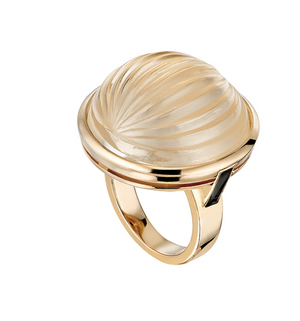Lalique Ring - Vibrante - Clear/Gold, Size 8 (57) – Coast 2