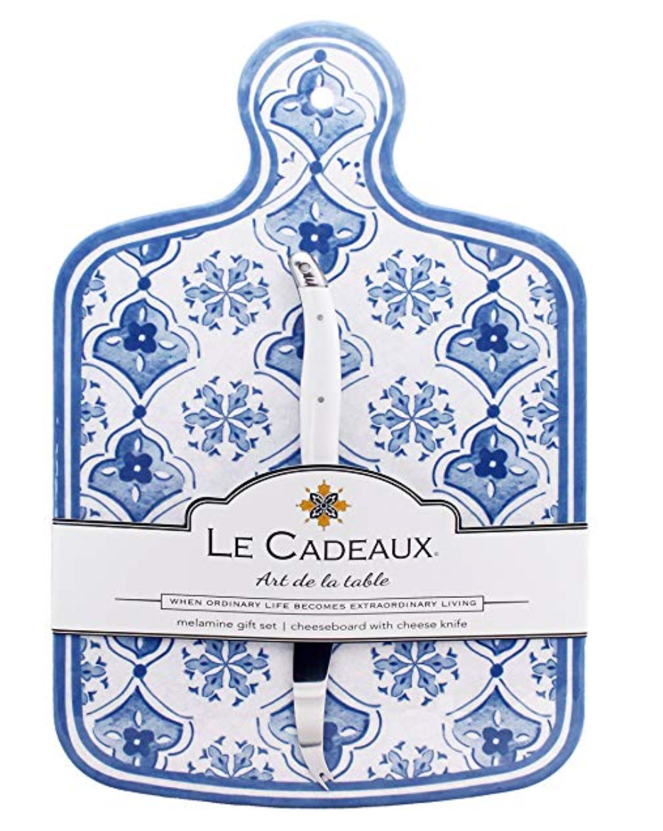 Le Cadeaux Moroccan Blue Cheese Board and Laguiole Cheese Knife