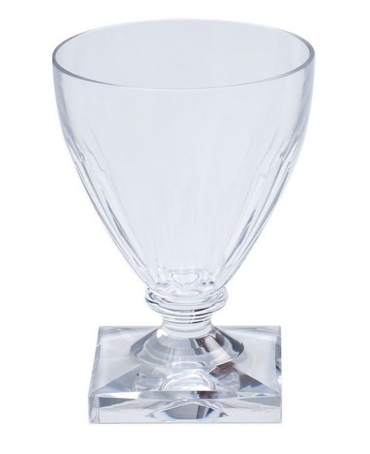 Caspari Acrylic: Wine Goblet Clear