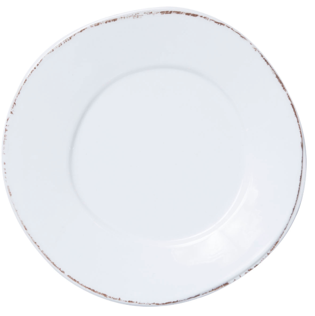 Vietri Melamine: Lastra White - Dinner Plate