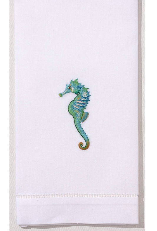 Henry Handwork Seahorse Aqua Hand Towel