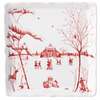Juliska Country Estate Winter Frolic Ruby -  "Mr. and Mrs. Claus" Sweets Tray