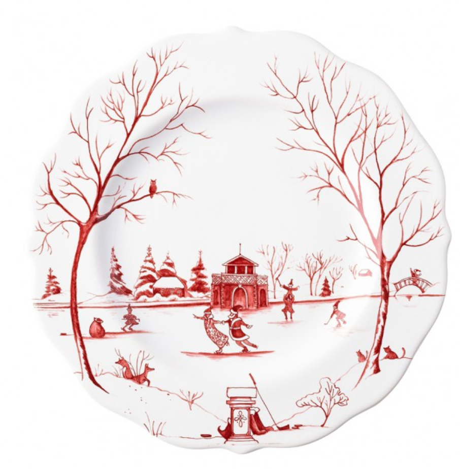 Juliska Country Estate Winter Frolic Ruby - Dessert/Salad Plate