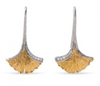 Michael Aram Butterfly Ginkgo Leaf Drop Earrings with Diamonds