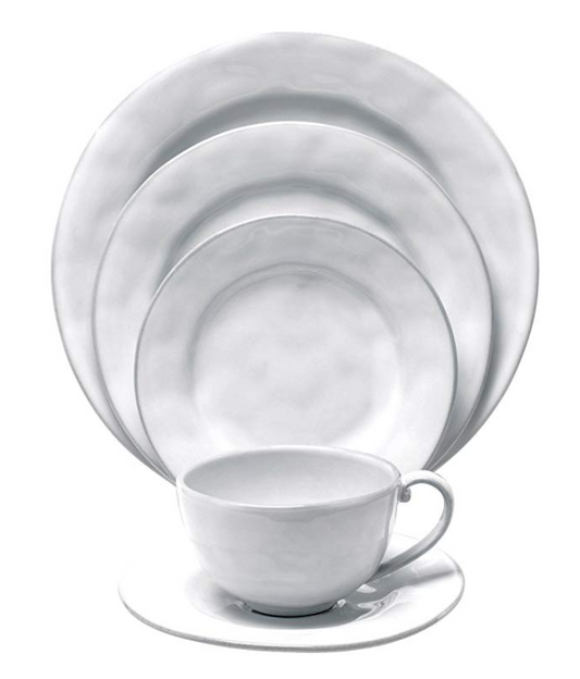 Juliska Quotidien 5 Piece Place Setting - White Truffle