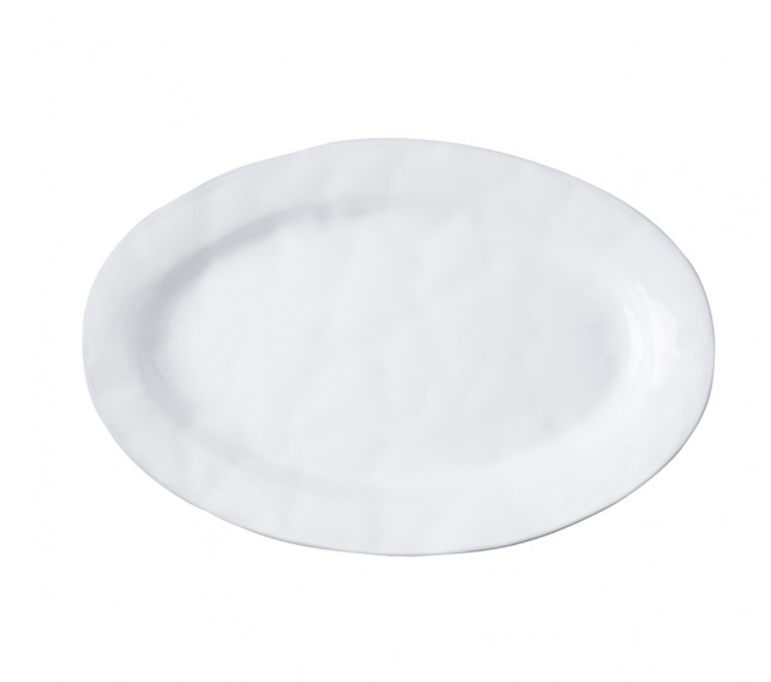 Juliska Quotidien Medium Oval Platter White Truffle