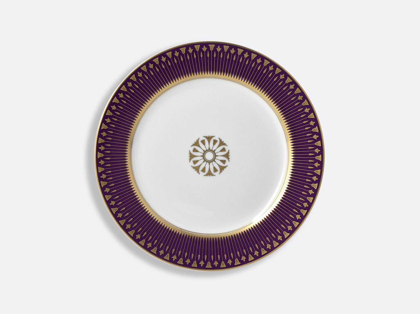 Bernardaud Soleil Levant Violet Salad Dessert Plate