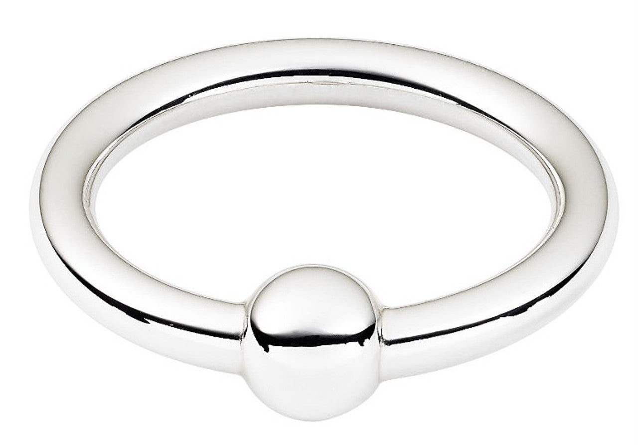 Cunill Single Ring Sterling Silver Baby Teething Rattle