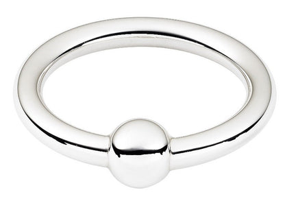 Cunill Single Ring Sterling Silver Baby Teething Rattle