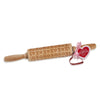 Two's Company Rolling Pin - XOXO with Heart Cookie Cutter