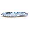 Two's Company Blue Bamboo Floral Tray Melamine