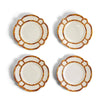 Bamboo Melamine Dinner Plates Set of 4