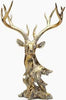 Two's Company Rustic Gold Deer Decor