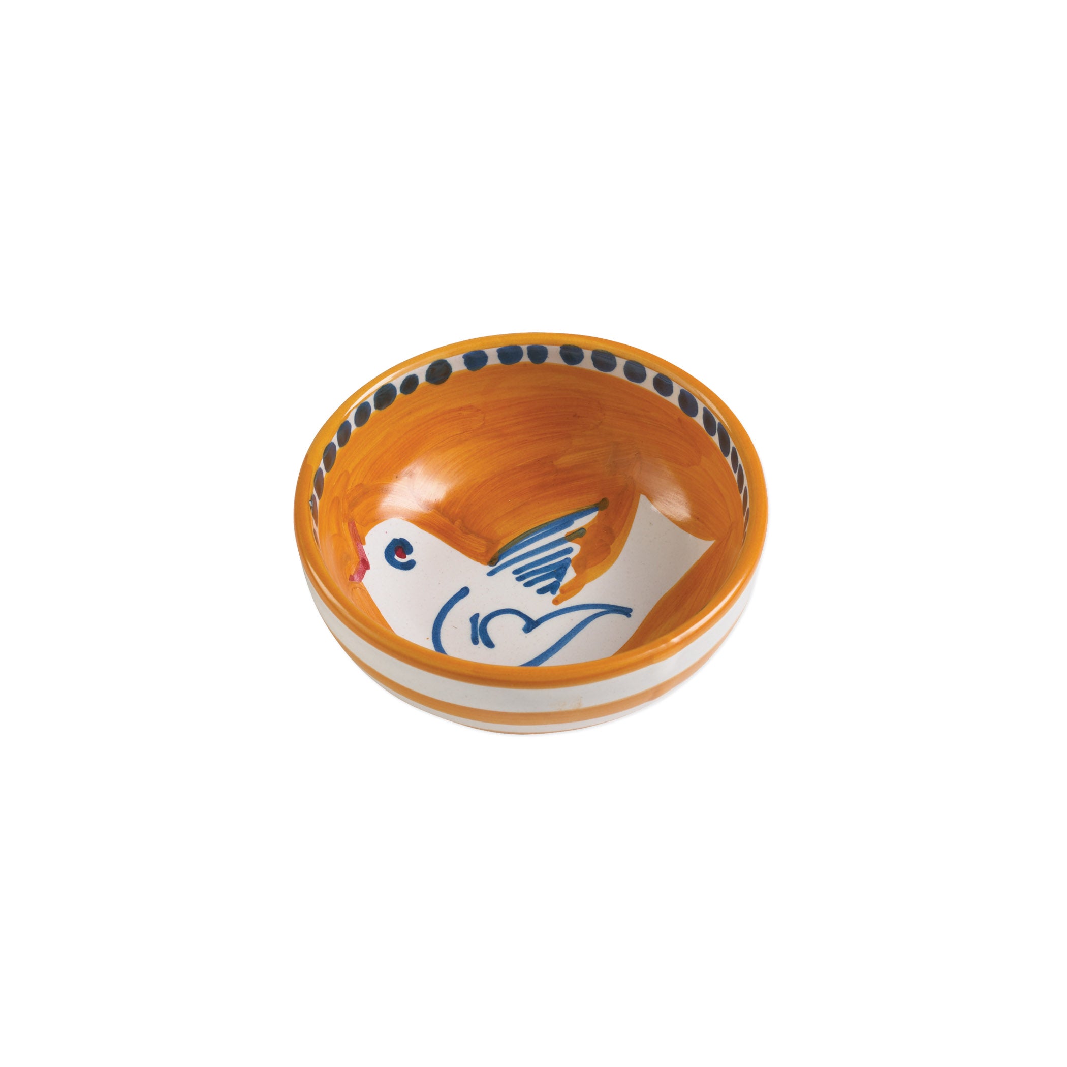 Vietri Campagna Uccello (Bird) Olive Oil Bowl