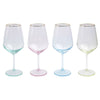 Vietri Rainbow Assorted Wine Glasses - Set of 4
