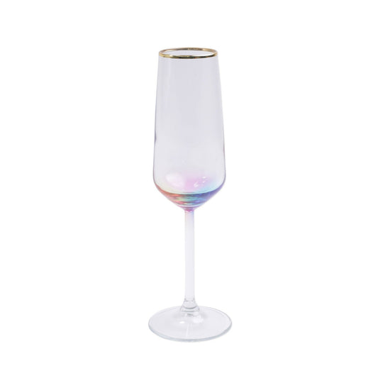 Vietri Rainbow Champagne Flute