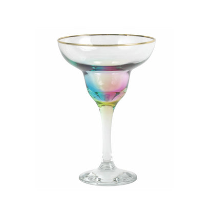 Vietri Rainbow Margarita Glass