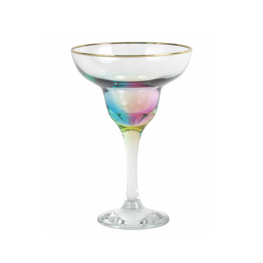 Vietri Rainbow Margarita Glass