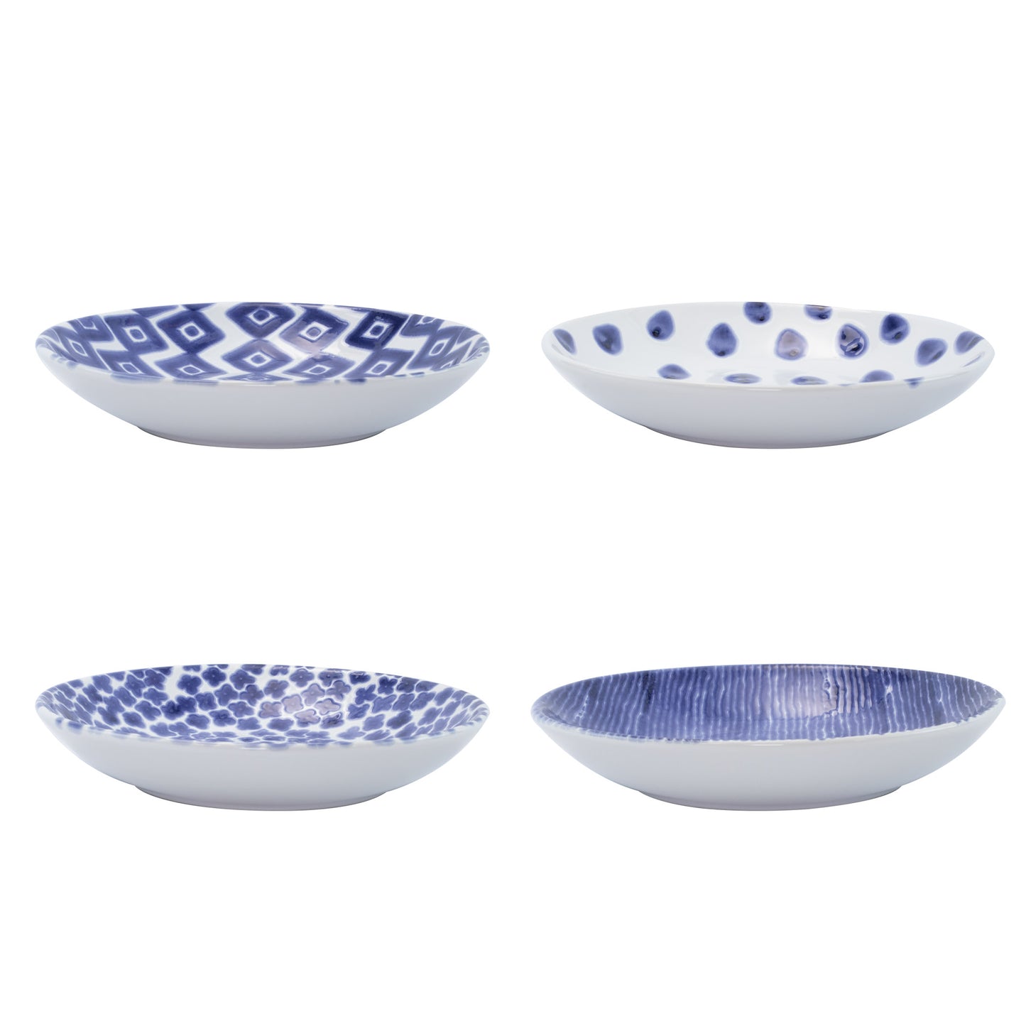 Vietri Santorini Assorted Pasta Bowls - Set of 4