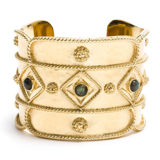 Capucine De Wulf Victoria Cuff, Blue Labradorite