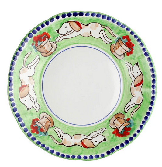 Vietri Campagna Cane (Dog) Dinner Plate