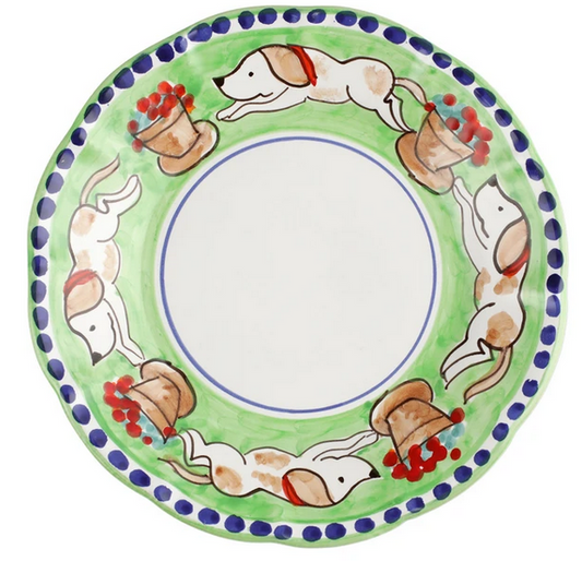 Vietri Campagna Cane (Dog) Salad Plate