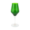 Vietri Contessa Water Glass - Emerald
