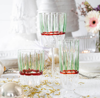 Vietri Garland Wine Glass