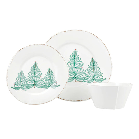 Vietri Melamine: Lastra Holiday Three-Piece Place Setting