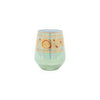 Vietri Regalia Stemless Wine Glass - Aqua