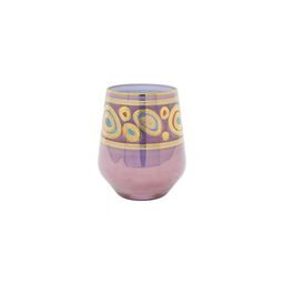 Vietri Regalia Stemless Wine Glass - Purple