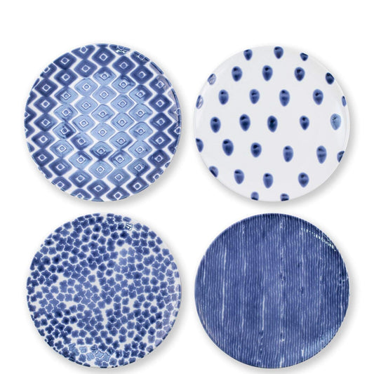 Vietri Santorini Assorted Dinner Plates - Set of 4